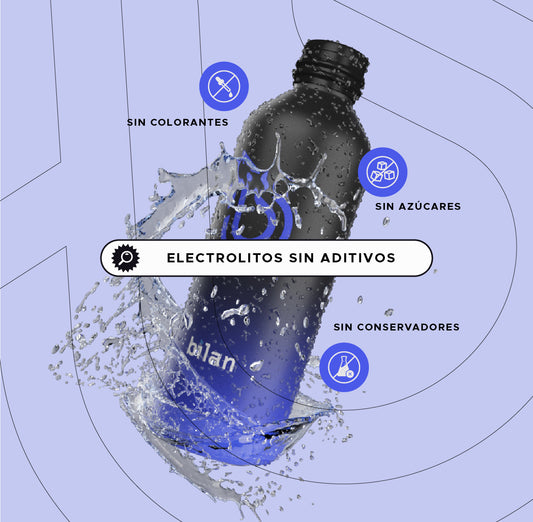 Electrolitos sin aditivos, colorantes ni saborizantes
